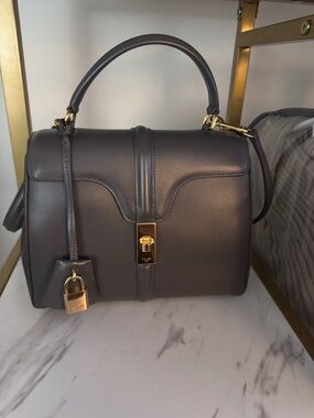 Celine 16 Calfskin Leather in Grey
